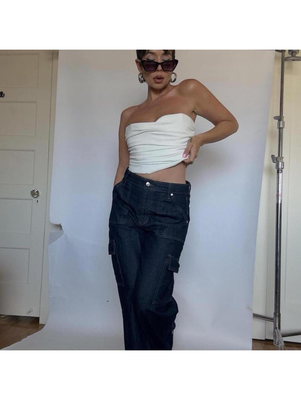Zara Layered strapless tube top